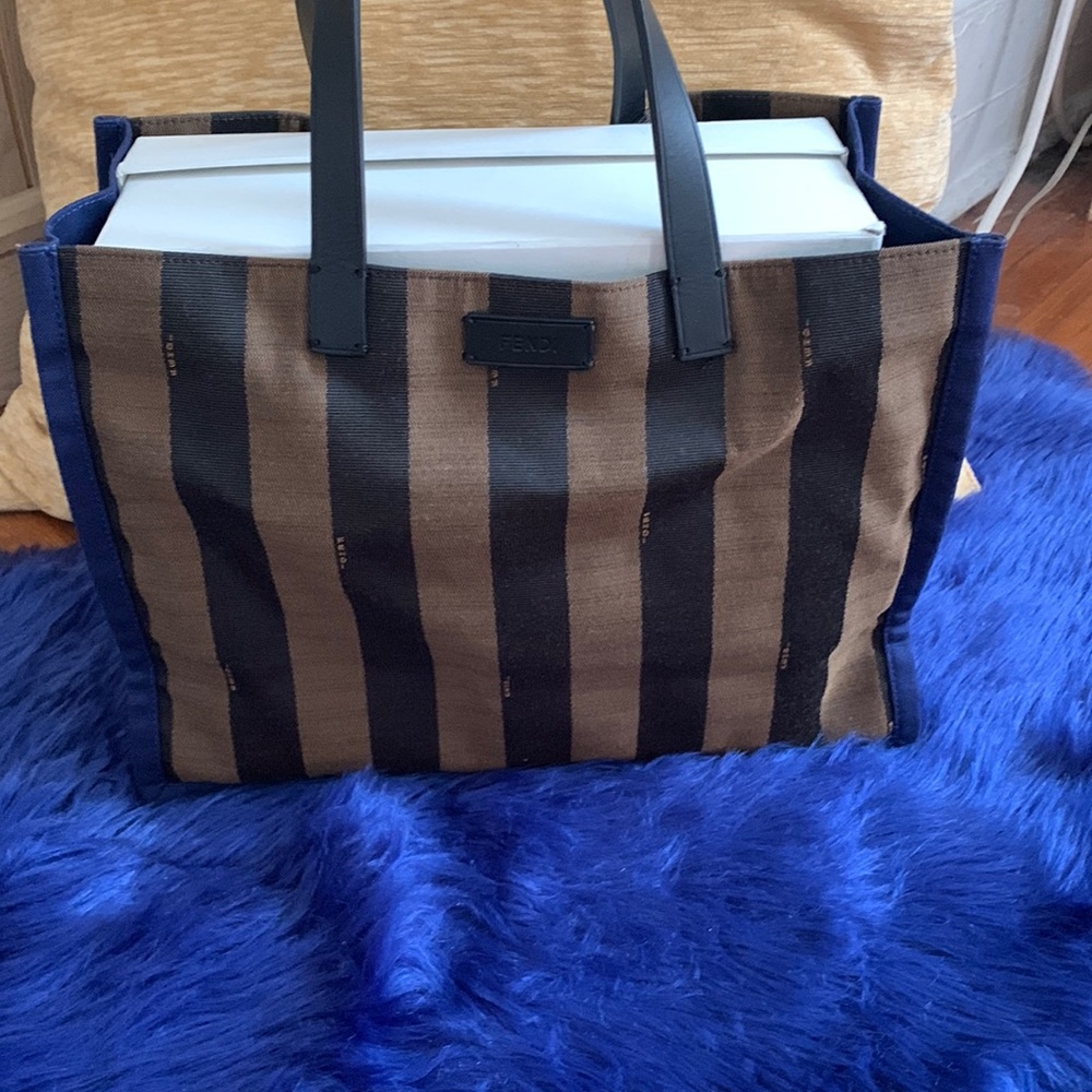 Fendi Penquin Canvas Tote